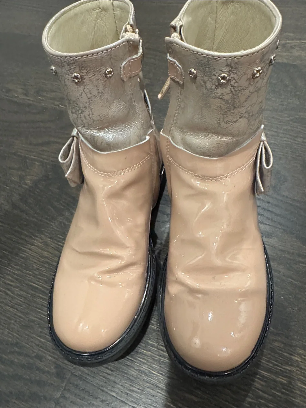 Kids custom Italian booties size 30